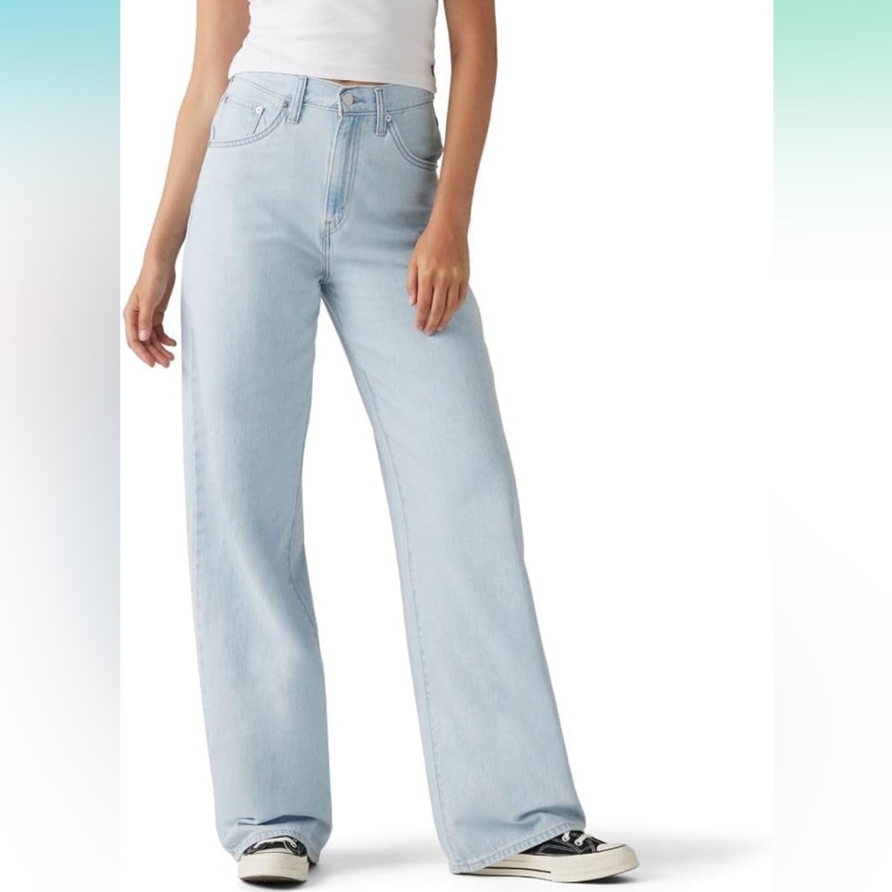 Levi Cinch waist Women's Light Blue baggy jeans